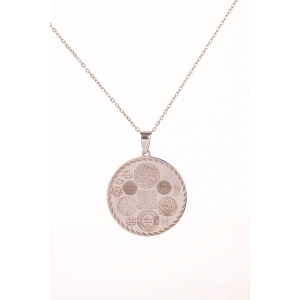 Gümüş Renk Titanyum Kaplama Çelik Kolye Paslanmaz Zincir Kararmaz, Paslanmaz Dayanıklı