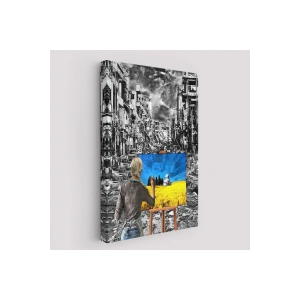 Hayalindeki Ukraynayi Çizen Ukraynalı Ressam Tablosu-6295