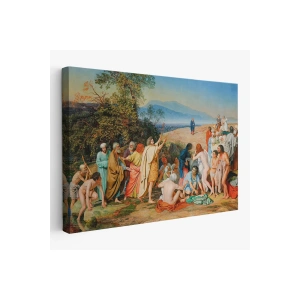 İsanın İnsanlara Görünüşü Tablosu - Aleksander Ivanov - The Apparition of Christ to the People-6539