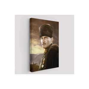 Kalpaklı Mustafa Kemal Atatürk Duvar Tablosu -6448
