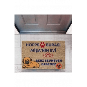 Kapı Önü Paspası Dekoratif Dijital Baskı Hopps  P-2475