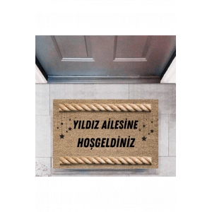 Kapı Önü Paspası Dekoratif Dijital Baskı Kişiye Özel P-2500