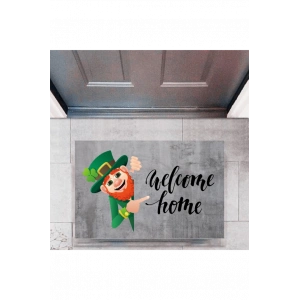 Kapı Önü Paspası Dekoratif Dijital Baskı Welcome Home P-2336