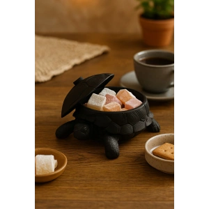 Kaplumbağa Takı Kutusu Şekerlik Kapaklı