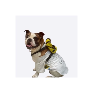 Köpek Gögüs Tasması- Köpek Sırt Çantası -motto Sarı