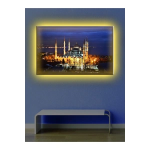 Led Işıklı Camii Gece Görünümlü