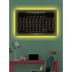 Led Işıklı Esmaül Hüsna (allahın cc. 99 ismi şerifi)