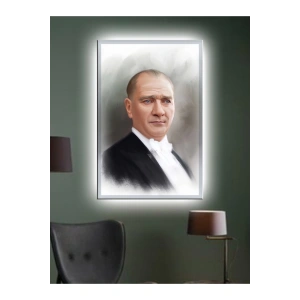 Led Işıklı Gazi Mustafa Kemal Atatürk Tablo