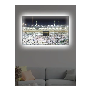 Led Işıklı Kâbe Tablosu (Ev,Ofis, İşyeri)