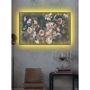 Led Işıklı Sanatsal Çiçek Tablo