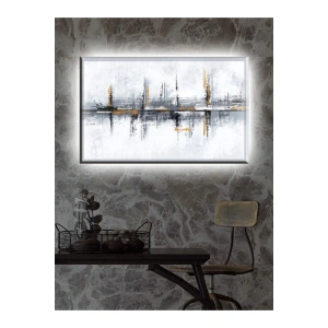 Led Işıklı Sanatsal Yağlıboya Tarzı Kanvas Tablo