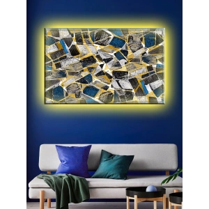 Led Işıklı Soyut Tablo