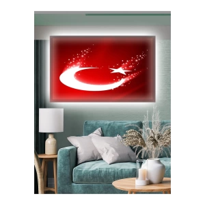 Led Işıklı Türk Bayrağı (en güzel bayrak)