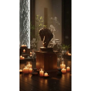 Modern 3d Kahverengi At Heykel 12 x 20 cm