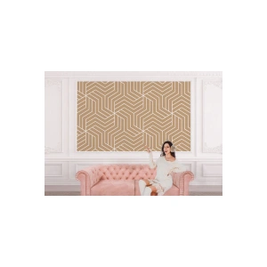 Pastel Renkli Geometrik Desenli Duvar Kağıdı-5779