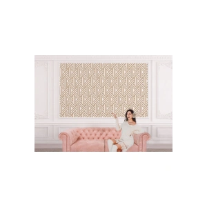 Pastel Renkli Geometrik Desenli Duvar Kağıdı-5785