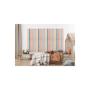 Renkli Çizgiler Desenli Çocuk Odası Duvar Kağıdı-5768