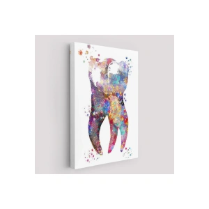 Renkli Diş, Diş Hekimi Duvar Tablosu-6283