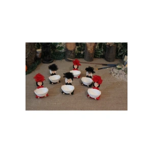 Şahtsrm 6 Adet Lokumcu Kız Kahve Yanı Sunum Lokumluk