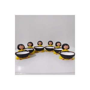 Sarı Lokumcu Kızlar Biblo