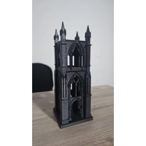 Şato Figür İskandinav Dekoratif 15 x 6 cm -Led Mumluk Hediye