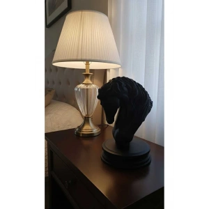 Siyah At Heykeli, Dekoratif At Biblosu 12 x 20 cm