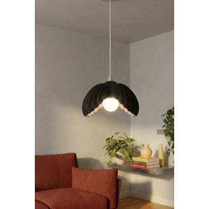 Siyah Tekli Lotus Avize 24 x 24