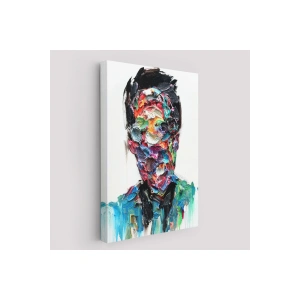 Soyut Erkek Portresi Yağlıboya Görünümlü DuvarTablosu-6320