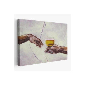 Tanrının Ademe Bira İkramı Tablosu-6576