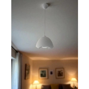 Tekli Beton Görünüm Şapka Avize