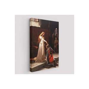 The Accolade - Edmund Blair Leighton Şövalyenin Kraliçeye Sadakat Tablosu-6364