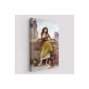 The Watercarrier Eugene de Blaas Su Taşıyan Kız Tablosu-6435