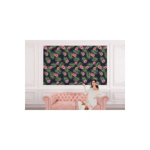 Tropikal Çiçekli Ağaç Yaprakları Duvar Kağıdı-5561