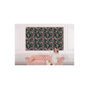 Tropikal Çiçekli Ağaç Yaprakları Duvar Kağıdı-5564