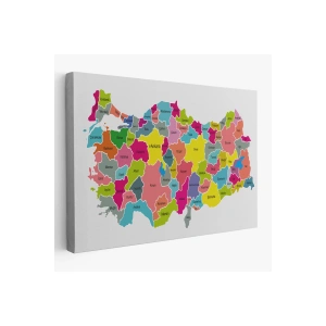 Türkiye Haritası Kanvas Tablo-1023