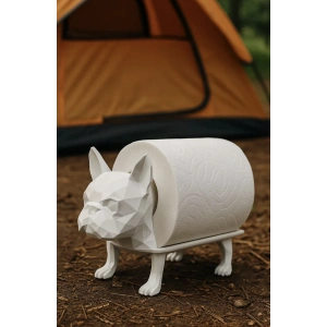 Tuvalet Kağıdı Tutucu Buldog Siyah Beyaz