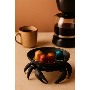 Yengeç Takı, Kahve Yanı Sunumluk Siyah