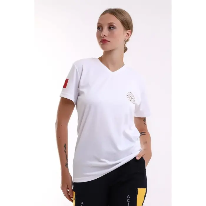 112 Dry Touch Unisex Kısa Kol - Beyaz