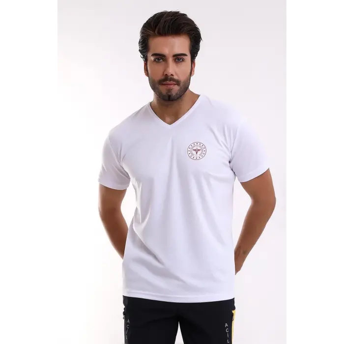 112 Dry Touch Unisex Kısa Kol - Beyaz
