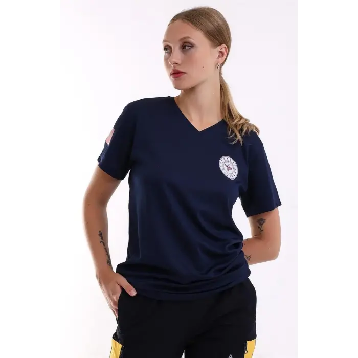 112 Dry Touch Unisex Kısa Kol - Lacivert