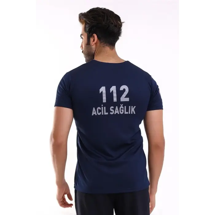 112 Dry Touch Unisex Kısa Kol - Lacivert