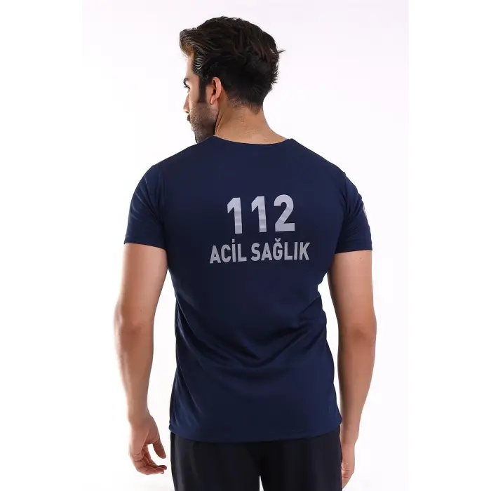 112 Dry Touch Unisex Kısa Kol - Lacivert