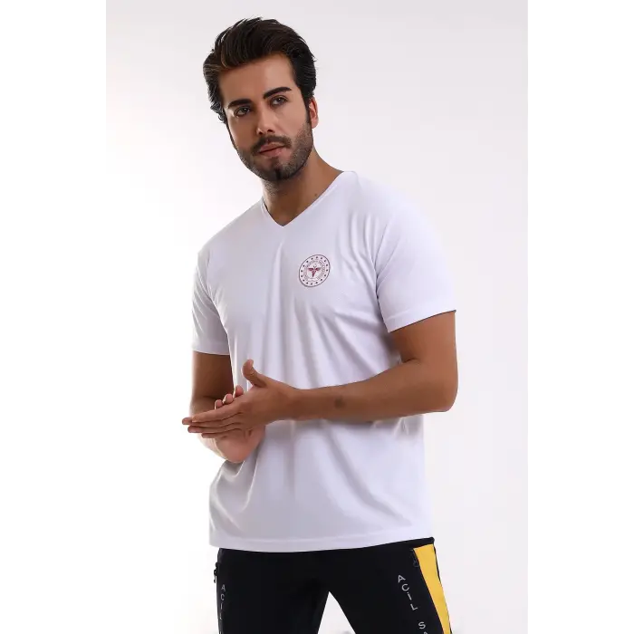 112 Dry Touch Unisex Kısa Kol Tshirt - Beyaz