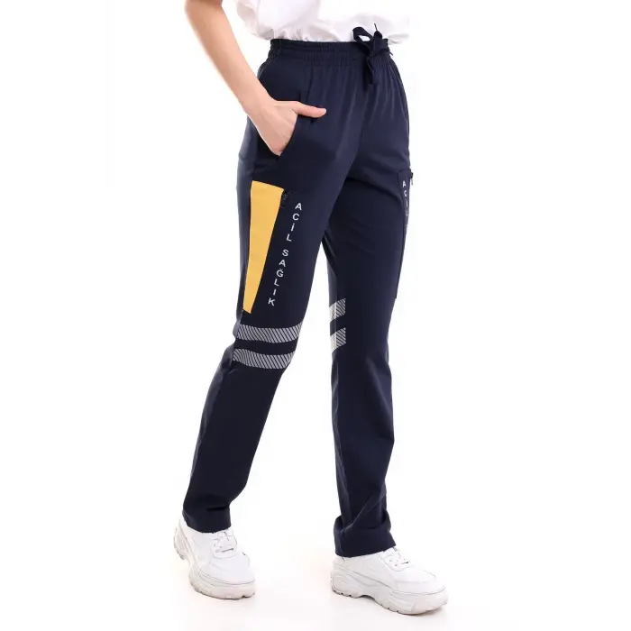 112 Pantolon Kışlık Unisex Likralı - Lacivert