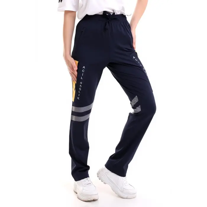 112 Pantolon Kışlık Unisex Likralı - Lacivert