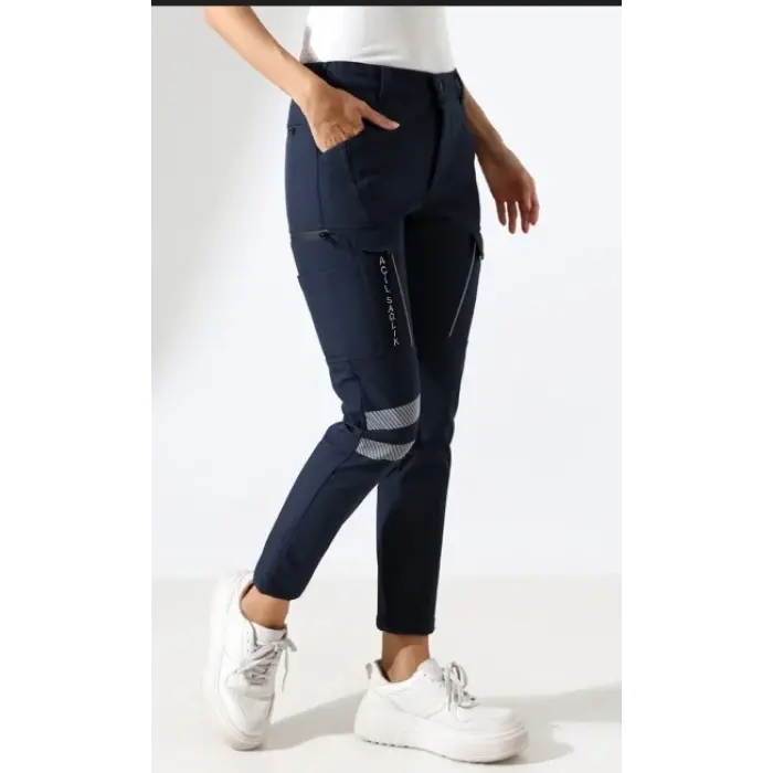 Acil Sağlık Soft Shell Outdoor Kışlık Kadın Pantolon - Lacivert