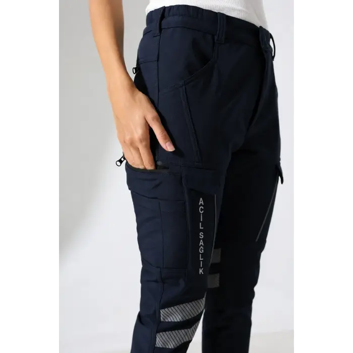 Acil Sağlık Soft Shell Outdor Kışlık Kadın Pantolon - Lacivert