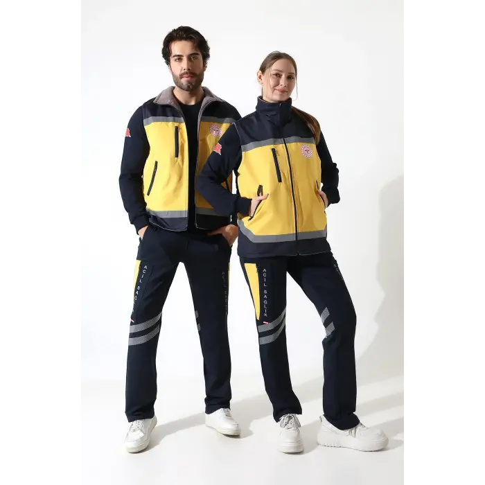 Acil Sağlık Unisex Kışlık Yelek - Sarı