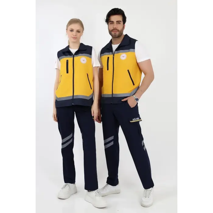 Acil Sağlık Sarı Unisex Yazlık Yelek