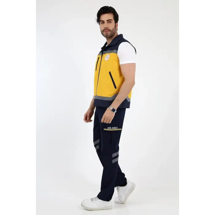Acil Sağlık Sarı Unisex Yazlık Yelek